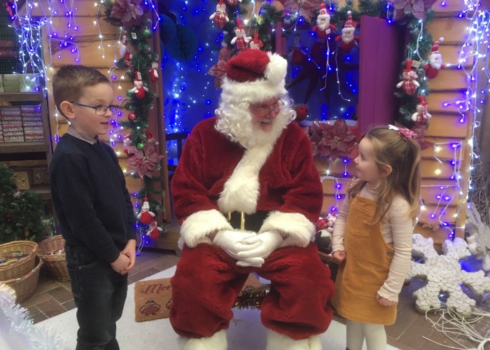 Santa and his Christmas Sleigh at Glendoick 2023